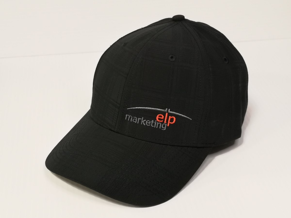 Flewwelling's tweet photo. @ElpMarketing just ordered some custom hats, and we couldn’t be more pleased with how they turned out! We love their choice of positioning, and the grey and red embroidery contrasts well with the black hat. https://t.co/lzhWcYhdw5