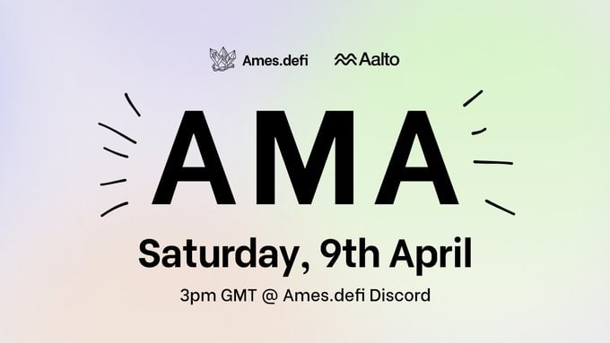 FLS_News_1's tweet photo. 🌿 @Ames_defi will be having an Ask Me Anything Session!
🌿 #AmesDefi is a UST pegged algorithmic stablecoin ecosystem running on #BNBChain.
🗓April 9, at 3pm GMT
🧩Venue:
https://t.co/15HAtuUwLh
#FLS https://t.co/SrucxPoxsJ