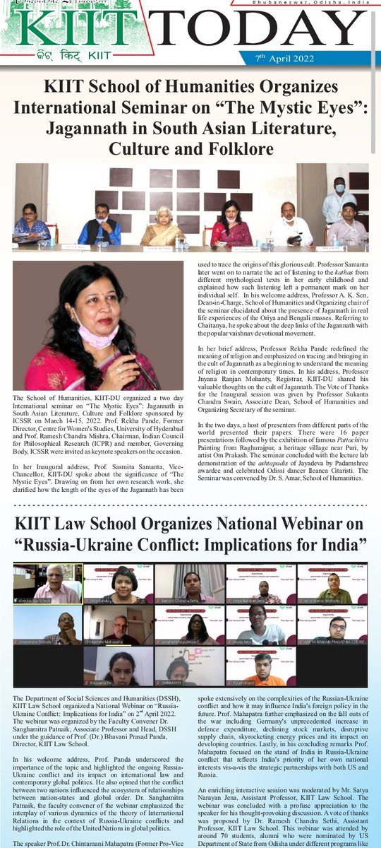 srinibasdas001's tweet photo. #KIITTODAY
#WeLoveKIIT
#kiitsoee
#kiituniversity
#InstitutionofEminence https://t.co/DF5KKaLliX