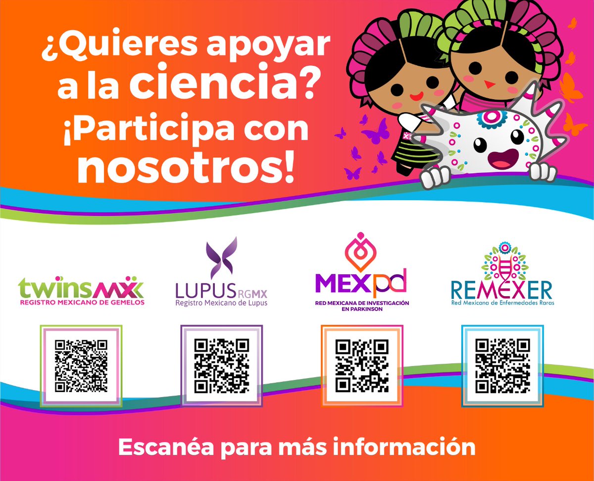 LupusRgmx's tweet photo. @TwinsMXofficial @LupusRgmx @ReMexER1 y #MexPD y @PJaguarLATAM son iniciativas hechas por investigadores mexicanxs que buscan generar conocimientos sobre la población mexicana.
Todxs podemos ayudar a hacer que estos registros, y sus beneficios, sean una realidad 💜 https://t.co/ZJhjWJgKFA
