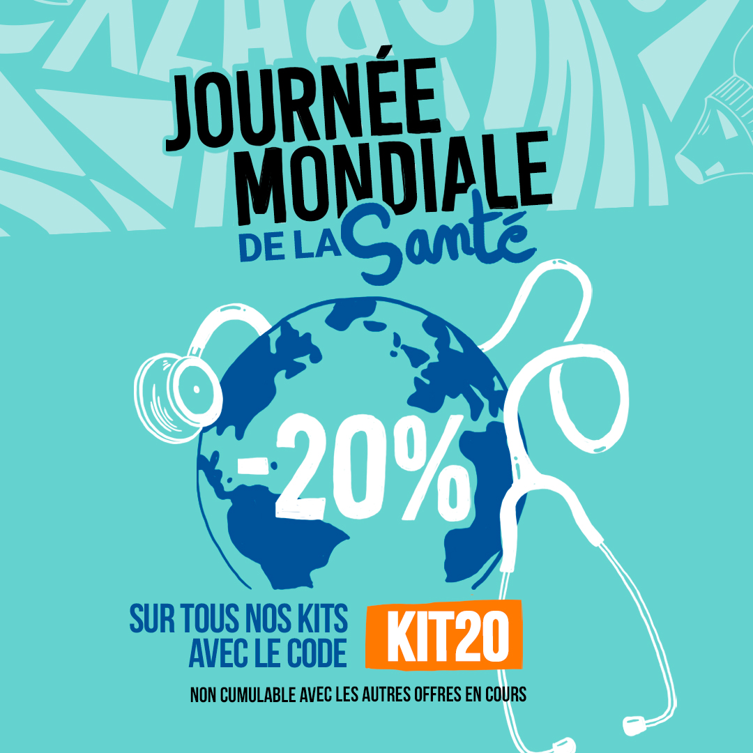 AllVap's tweet photo. PROMO - JOURNÉE MONDIALE DE LA SANTÉ 
✴️ -20% SUR TOUS LES KITS AVEC LE CODE : KIT20 ✴️
Du 07 au 09 AVRIL inclus sur le site https://t.co/f5G8lHjvfU 
Le 08 et 09 AVRIL inclus dans tous vos shops AllVap. 
IL EST TEMPS D'ARRETER ! 😁💪 https://t.co/COAXnUQsxW