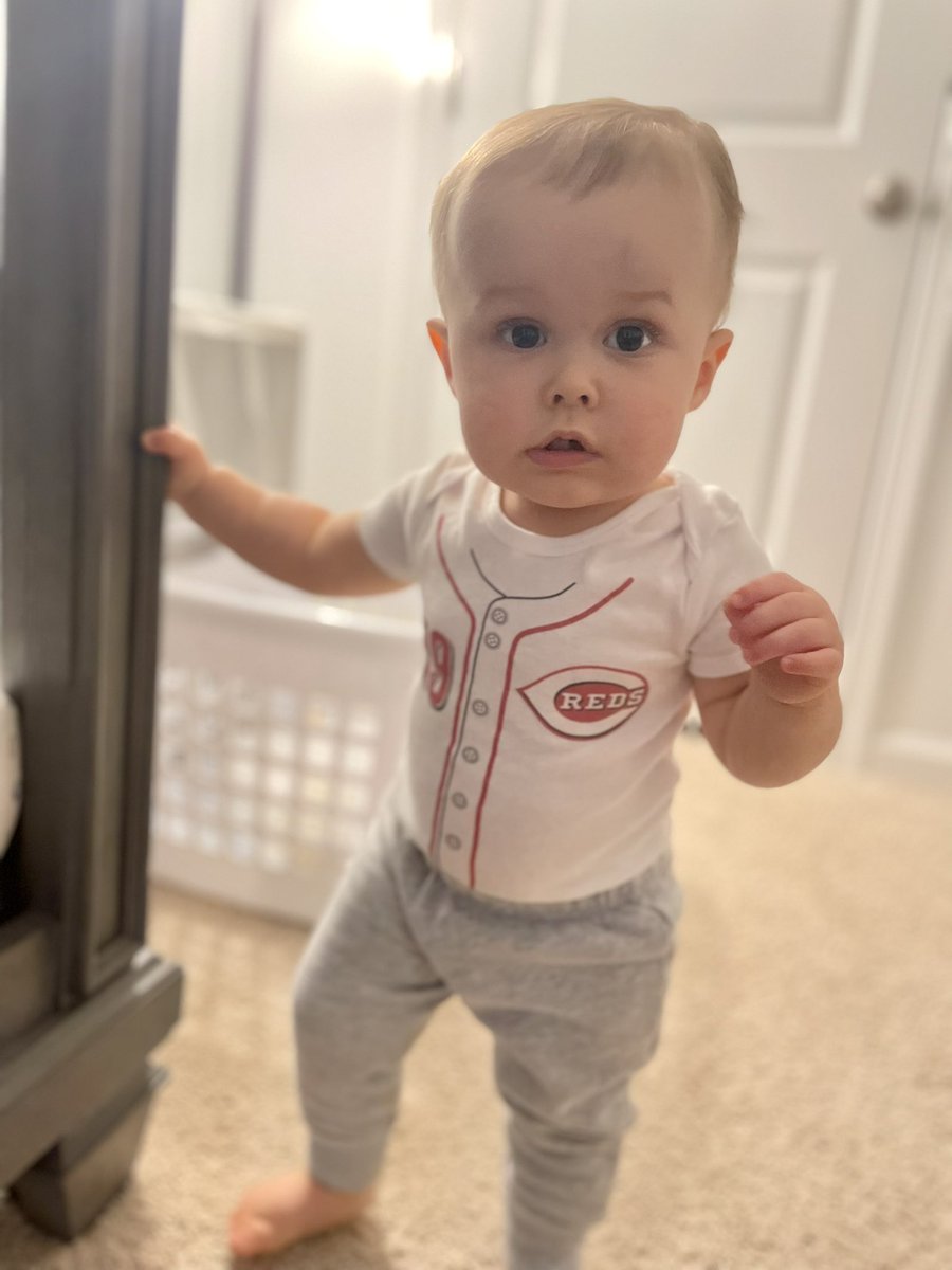 JRod1592's tweet photo. Jaxson is ready for opening day in his Joey Votto jersey! 
@Reds 
#OpeningDay https://t.co/ZnLIlmZyoo