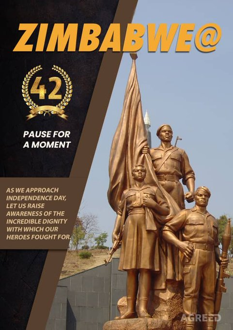smile_dube's tweet photo. #PauseForAMoment
As we approach @Zim @42 ko #Bulawayo lest we forget our sons & daughters who sacrificed their lives @zanupf_patriots @Harare1Zoom @Varakashi4ED @TendayiZinyama @Mug2155 @Ward9H @zanupfbyoarea1 https://t.co/4VNJT0Ul8T