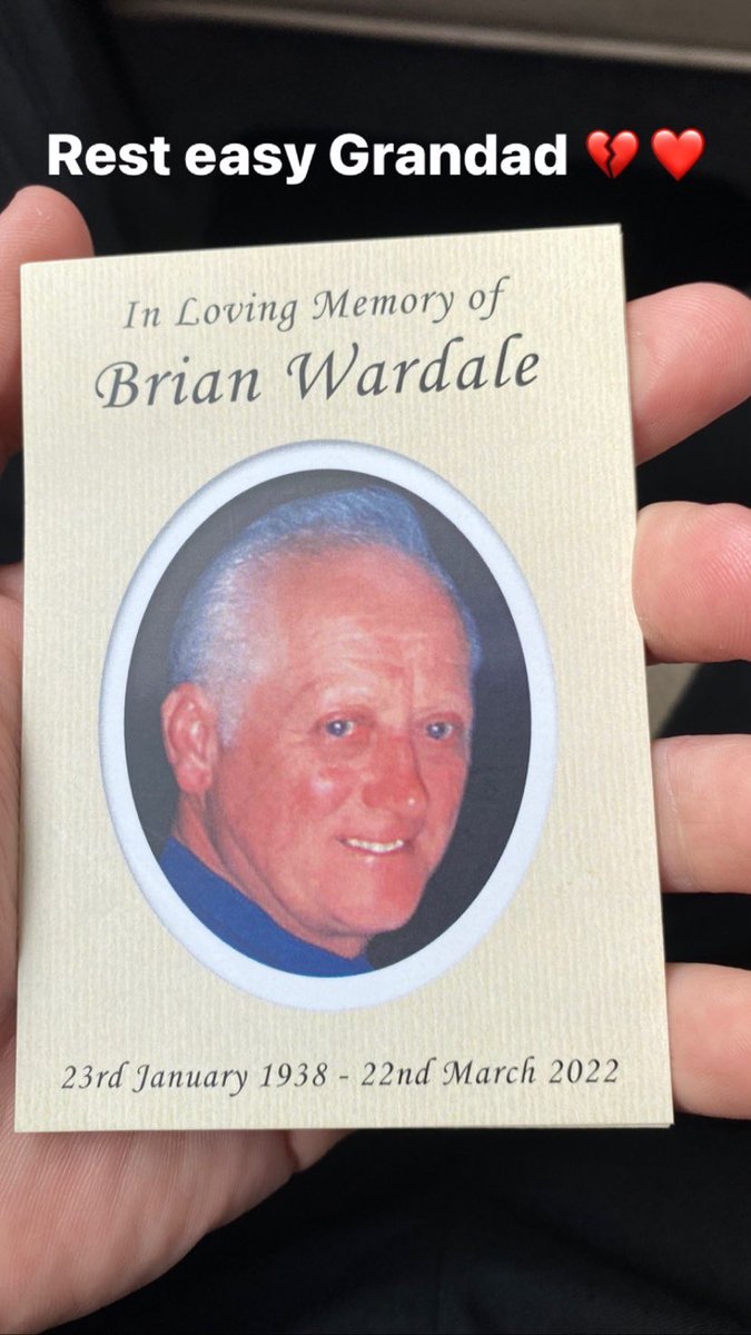 Rest easy Grandad, love you ❤️❤️