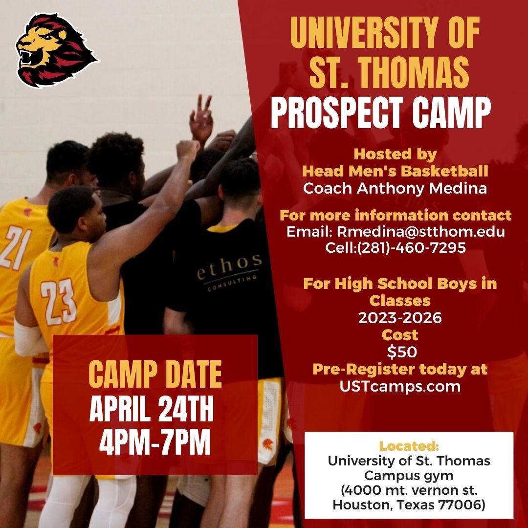 UST_Medina's tweet photo. Prospect Camp is back! We are looking for players in the ‘23-‘26. https://t.co/IJ6F6MHX4c