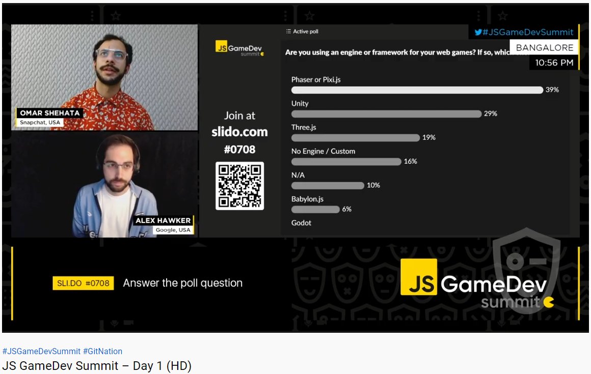 DePanther's tweet image. At #JSGameDevSummit interesting to see the engines developers use for WebGL games