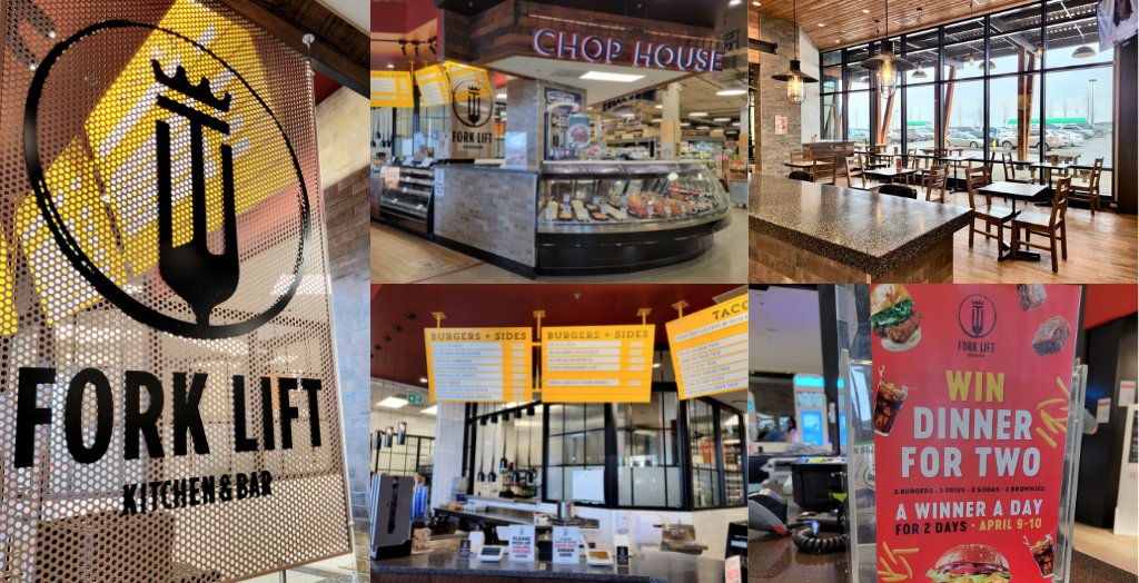 Fresh St Market celebrates the grand opening of their in-store restaurant, Forklift Kitchen &amp; Bar this Sat (Apr 9)! 

Dine on signature dishes, including a variety of burgers, tacos &amp; noodles.

Open daily from 11-8, the restaurant is located just inside the main entrance.