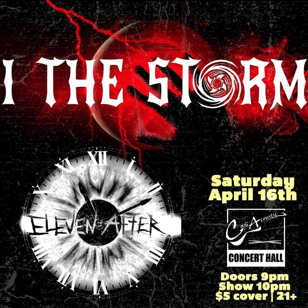ITheStorm816's tweet photo. Let's rock rock Café one more time!

Saturday April 16th with our boys @elevenafterarmy from Topeka!

#Rock #Metal #CafeAcoustic #SaintJoseph #LiveMusic #LocalMusic #Concert #April16 https://t.co/nHmul0WG3z