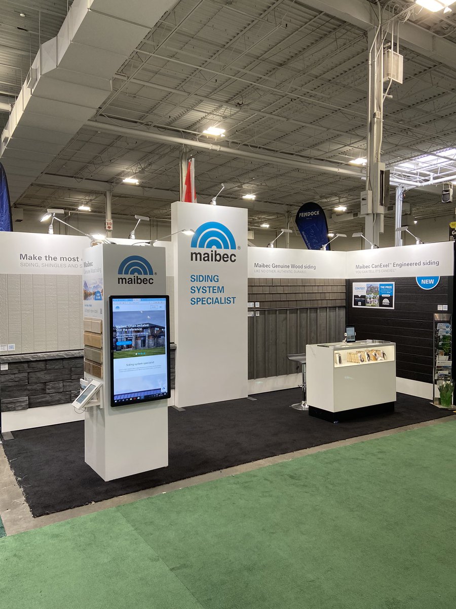 adam_maibec's tweet photo. Whoโs ready for cottage season?! ๐๐ถ๐น. Thinking of doing a siding or stone related project?
Our @Maibecinc sales and marketing team is ready to answer your questions. Come visit us in Hall 2, Booth #1310.
@cottagelife #SpringCLShow2022 #Maibec #MaibecCanexel #MaibecAcenta https://t.co/F5RosjA7uV