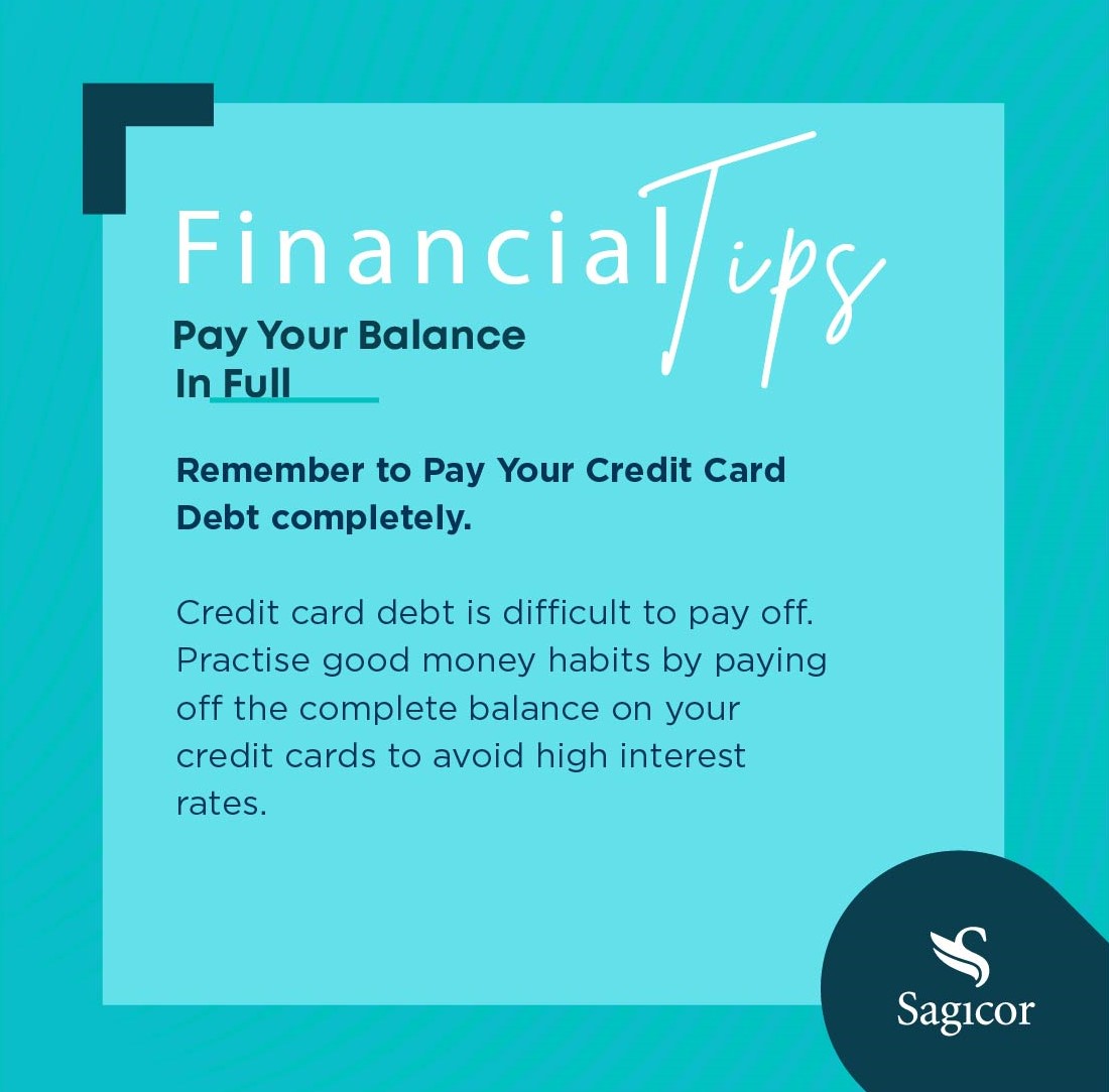 SagicorGroup's tweet photo. Pay Your Balance In Full
Remember to pay off your credit card balance in full to avoid paying high interest.
#FinancialTipThursday #Sagicor https://t.co/qKTtxoXjhy