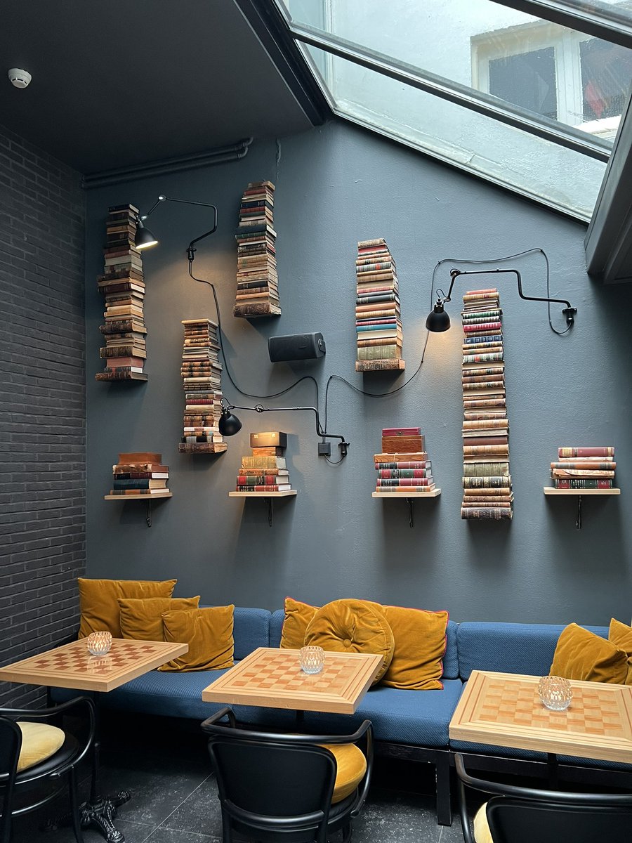 Great decorative use for old books #antiquesaregreen #antiquarianbooks #homeinteriors #reuse