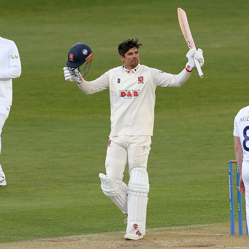 Sir Ali Cook 🔥 The Chef made 100 off 262 balls on the opening day of the County Championship 👨‍🍳