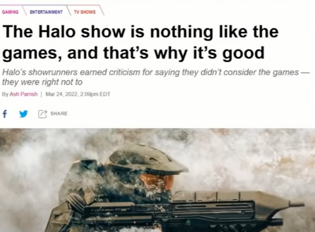 memo_vera's tweet photo. "#HaloTheSeries de @ParamountPlusLA no se parece en nada a los juegos, y por eso es buena" dicen los críticos.  🫤???

La serie NO es #Halo, es otra cosa. https://t.co/TSmT55emgG