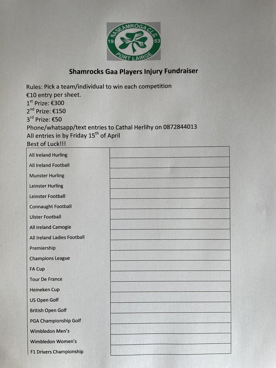 All support much appreciated