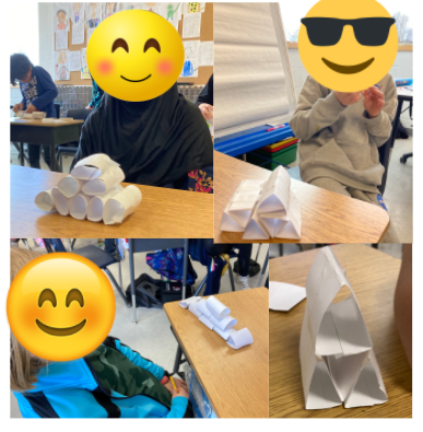 AndreaHaynes3C's tweet photo. Experimenting with different shapes to see which are the strongest. And the winner is..... Triangles!! #Strongandstablestructures #Ilovegrade3 @silwrdsb https://t.co/6hVNuOLN0e