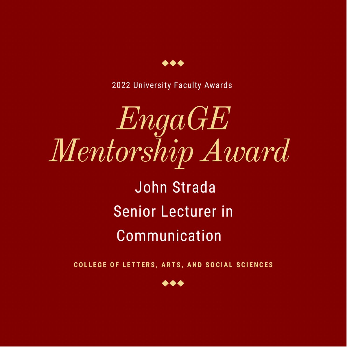 eku_CLASS's tweet photo. Congratulations to Krista Kimmel and John Strada EKU School of Communication, recipients of the 2022 EngaGE Mentorship Award. #EKUCLASS https://t.co/lk1mlGnQ9T
