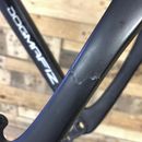 An F12 in with a fractured seat stay. The irregular shape of the section makes it a little trickier to ensure the fresh carbon goes in clean following the original orientation.