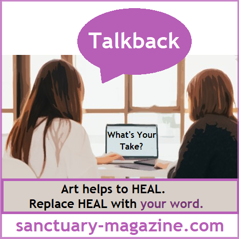 Sanctuary2016's tweet photo. TALKBACK: Art helps to HEAL. What’s your take? Fill in your word to replace HEAL. #WheresYourSanctuary #talkback #readerinput #readerinteraction #tellus #yourtip #artheals #artincommunity #community #wewanttoknow https://t.co/z9jaNs6Tmz