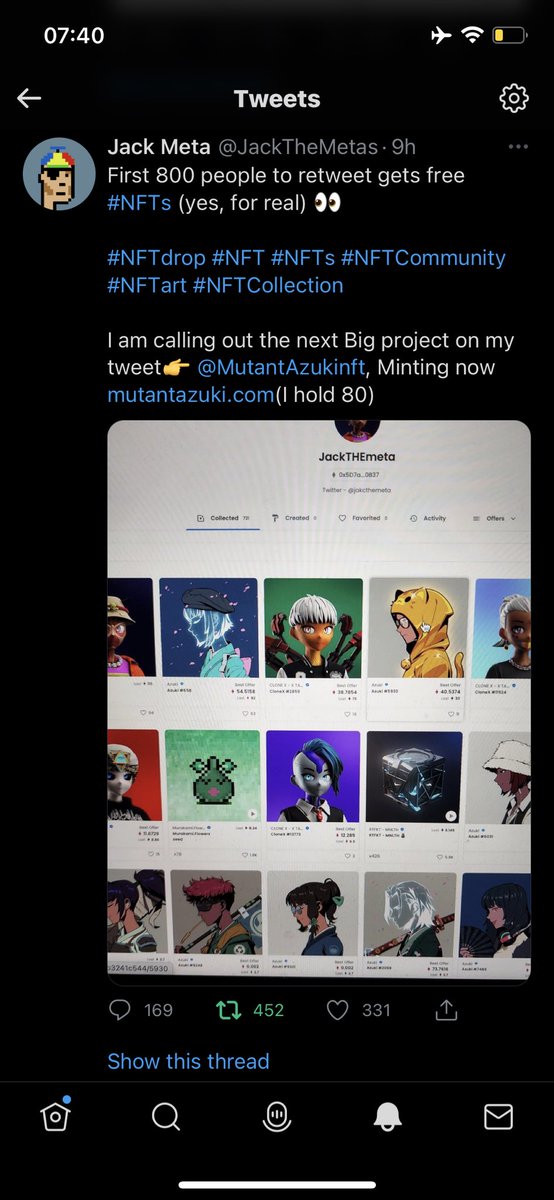 JefO241's tweet photo. @JackTheMetas @BoredApeYC @AzukiOfficial @doodles @ape_walkers Cant trust a word you say. Everything probably scam! https://t.co/ieNpOronq3