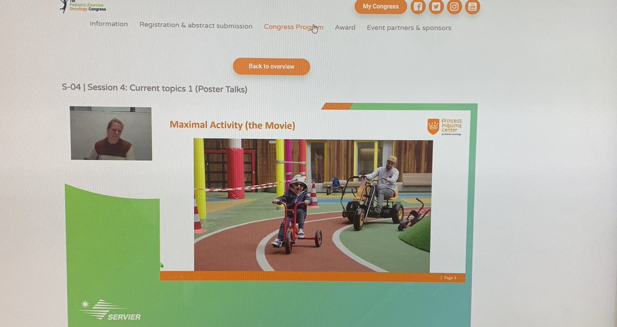 1stPEOC's tweet photo. NOW live! ☺️
#PEOC #1stPEOC #pediatricexerciseoncology
#princessmaximacenter https://t.co/C3YaXGCEzx
