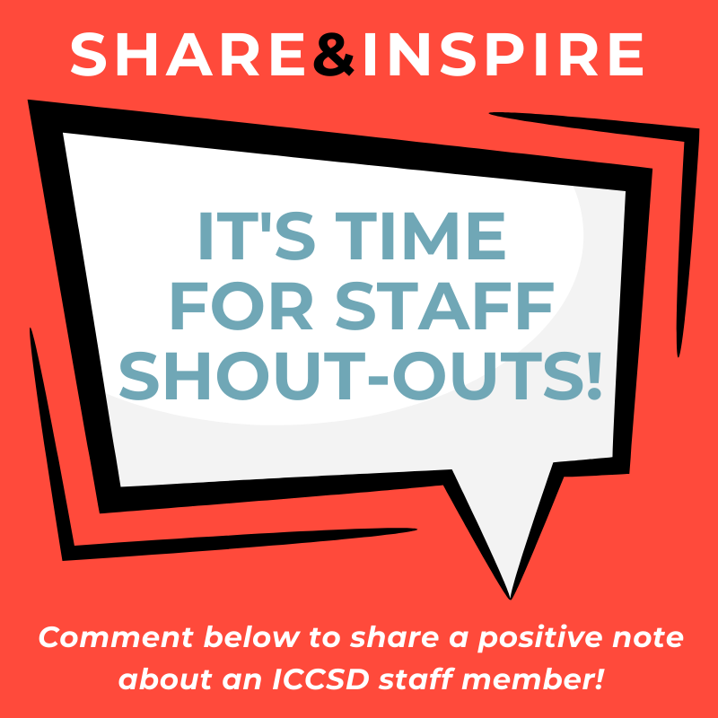 Iowa City Schools on Twitter "StaffShoutOutTime https//t.co