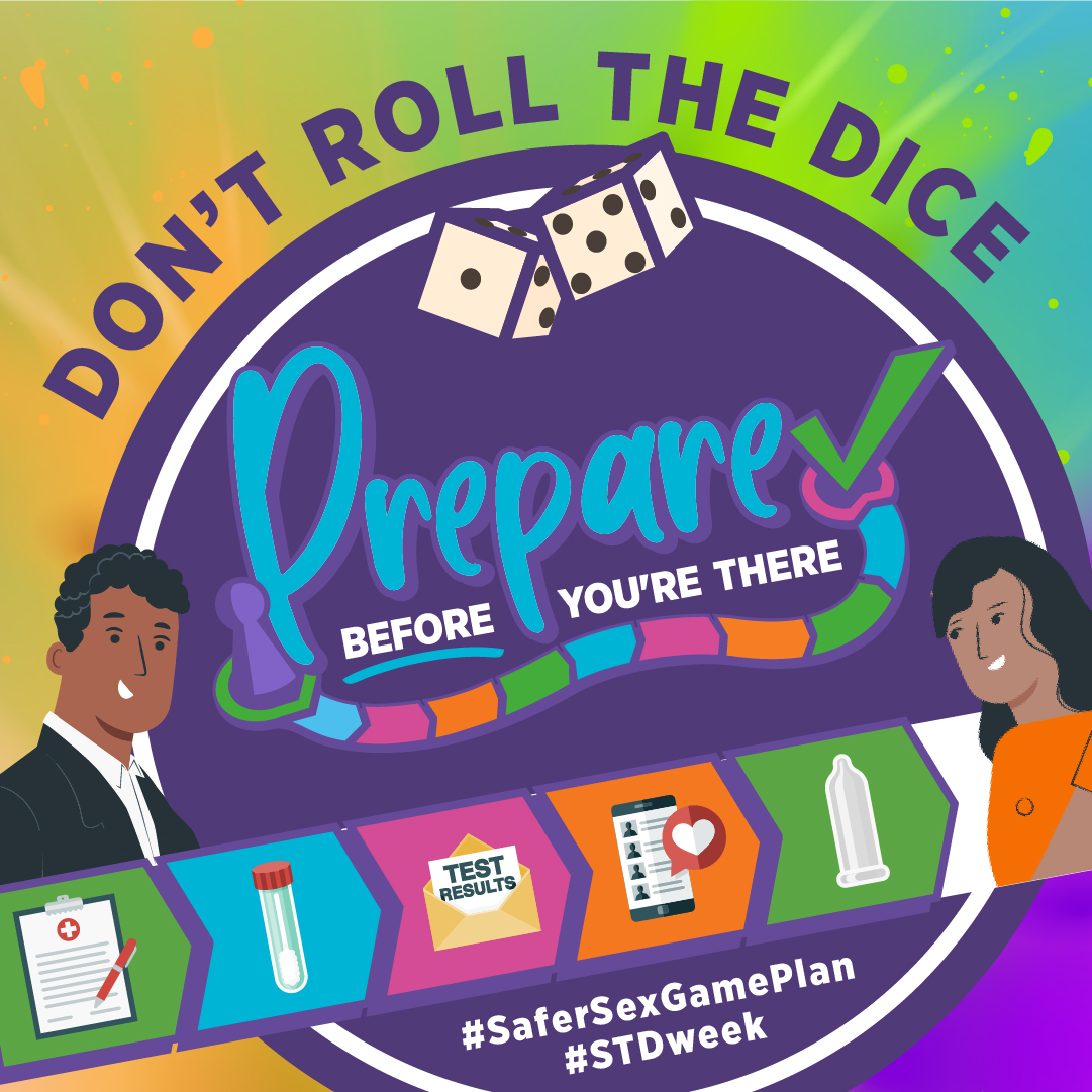 PeerProject's tweet photo. Be ready *before* you’re in the heat of the moment with “Prepare Before You’re There!" 1️⃣ Take the quiz (https://t.co/g3H4ivZfiH) to see if you’re at risk for an #STI and 2️⃣ Access resources to make a #SaferSexGamePlan and protect your sexual health! #ProjectPeer #STDweek https://t.co/IkYmpCH72y