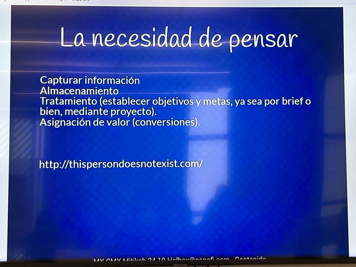 adrianavaldesc's tweet photo. #Aprender a usar #bigdata #pensar para mejorar nuestros mensajes de #salud #diamundialdelasalud #CommsFest @SanofiMX https://t.co/Z1IokYBAck