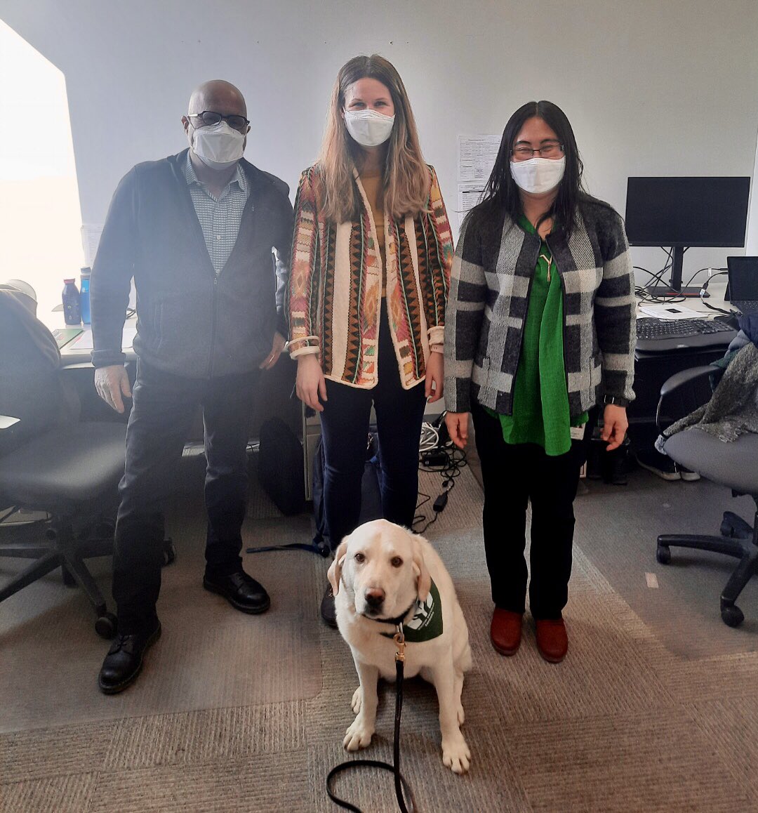 RomanandDandy's tweet photo. Visiting 14D Neighbourhood Victim Advocates for the Exit Route Project. This allows services to be more accessible to the community….& of course, a chance for a belly rub from some of the officers while we were there! #dogsoftwitter #traumadogs #supportdogs #poweredbyroyalcanin https://t.co/C5xbwzB4Ll