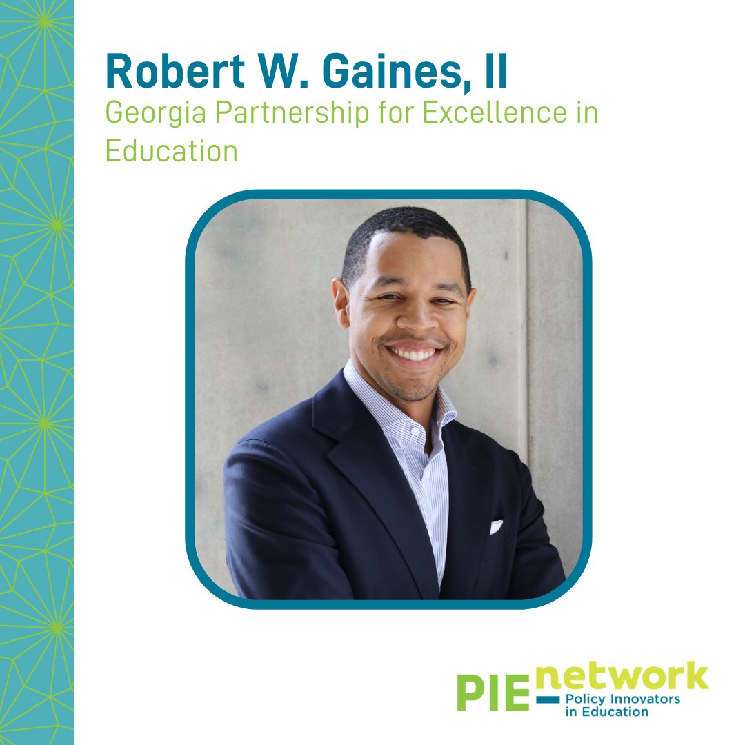 PIE Network (@pienetwork) on Twitter photo Strong leaders and listeners help make good policy that serves students and families. Cohort 7 of Leadership Institute will spend the next year on a leadership journey to grow their advocacy. Join us in welcoming <a href="/RobGainesII/">Robert W. Gaines, II, Ph.D.</a> of <a href="/GAPartnership/">Georgia Partnership for Excellence in Education</a> to Cohort 7! pie-network.org/what-we-do/lea… Strong leaders and listeners help make good policy that serves students and families. Cohort 7 of Leadership Institute will spend the next year on a leadership journey to grow their advocacy. Join us in welcoming <a href="/RobGainesII/">Robert W. Gaines, II, Ph.D.</a> of <a href="/GAPartnership/">Georgia Partnership for Excellence in Education</a> to Cohort 7! pie-network.org/what-we-do/lea…