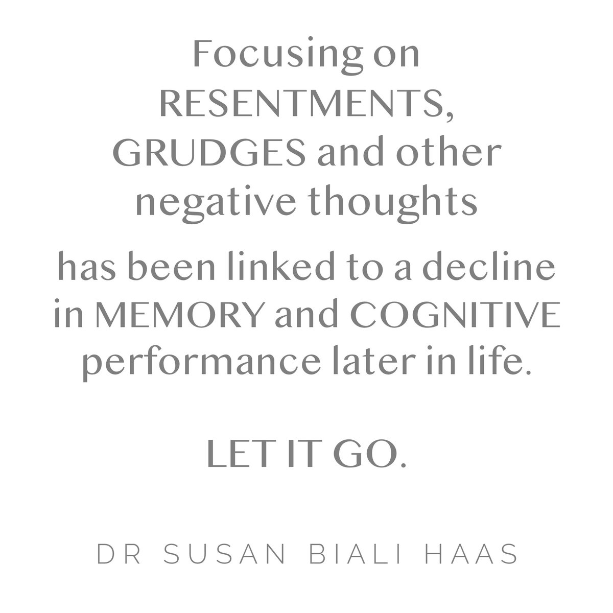 Research links repetitive negative thinking to more rapidly declining memory &amp; cognitive abilities. Subjects with chronic negative thoughts had more biological markers for Alzheimer's in their brains (e.g. increased amyloid deposits). Let it go, it's not worth it... #neuroscience
