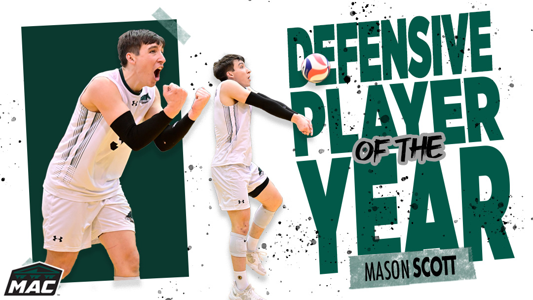 For the second time in his career (<a href="/SUMVB/">SU Men's Volleyball</a>) Mason Scott has been named MAC Defensive Player of the Year! 

#d3vb #MACvb #StangNation