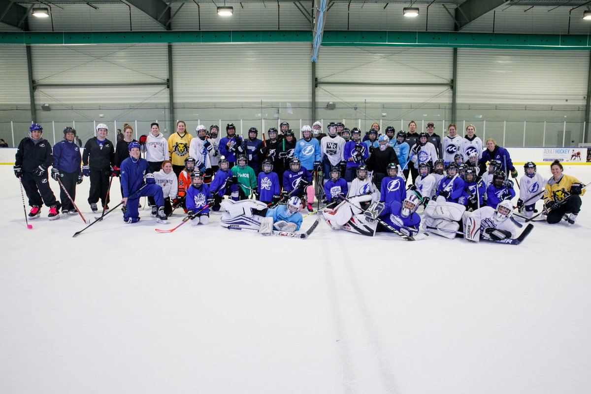 TBLHockeyDev's tweet photo. A little throwback to our girls only clinic with @ksteadman9 and our friends at the @PHF! #LightningMade https://t.co/mMGgVgOQha