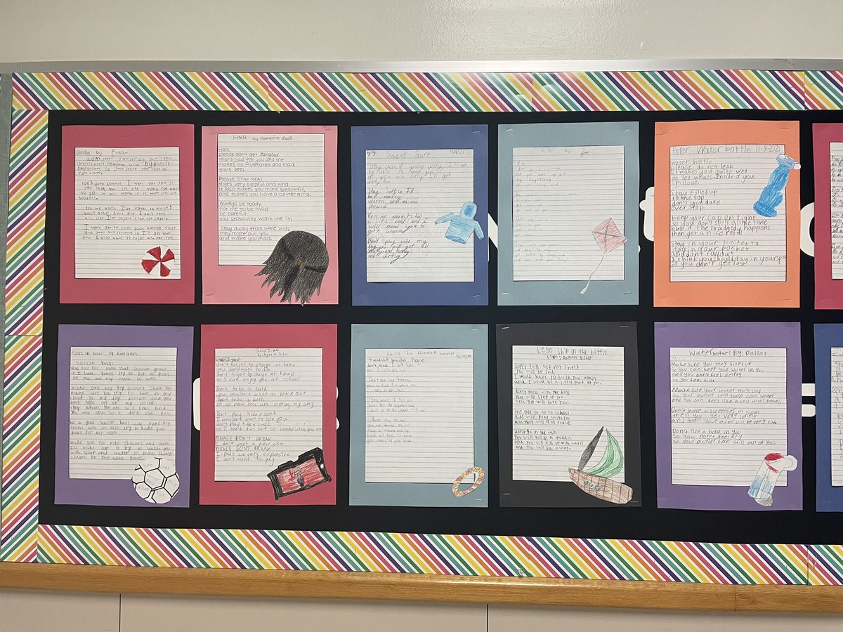 stefwinland's tweet photo. 4th grade poetry #HVEavp https://t.co/kBK33KNlO3