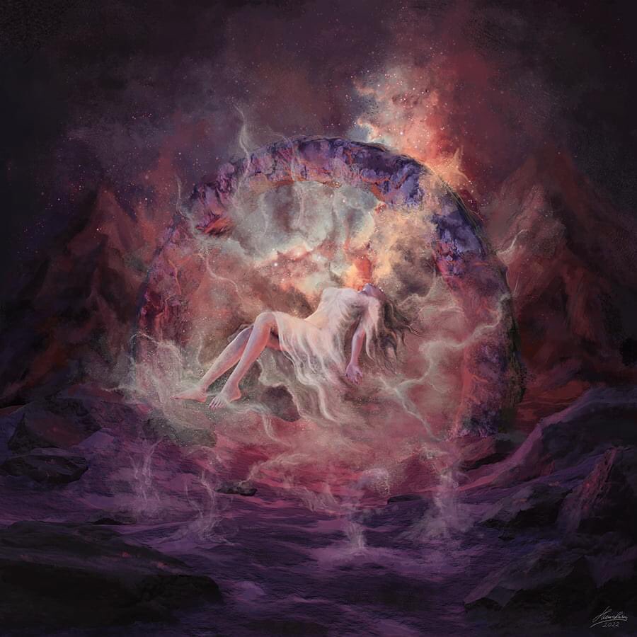 aliencharmart's tweet photo. Here’s a premade coverartwork which I had fun doing. If you re interested you can send me a request #covertart #albumcover #metal #coverartist #illustrationart #music #fantasy #cosmic #glimpse #of #an #aeon https://t.co/BW9u5h8XFl