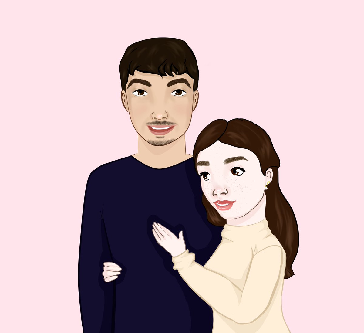 sydmotes_'s tweet photo. mostly into emotes, but i do a little dabbling in couple portraits. a toe in the water, perchance

#emoteartist #emotes #twitchemote #CoupleGoals #coupleportraits #portrait #customportrait #customart #artistsontwitter #painting #paintings https://t.co/bha64D2Fm1
