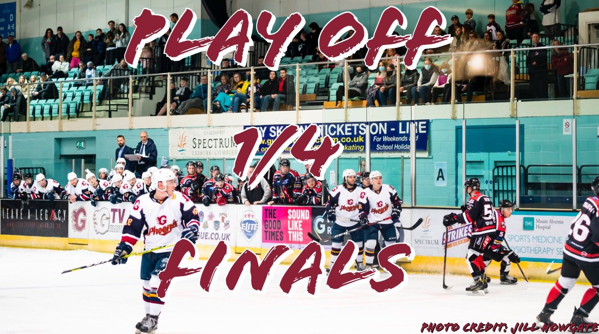 🚨 LAST HOME GAME OF THE SEASON 🚨

🗓 09.04.22
🆚 <a href="/BasBuffalo/">Basingstoke Buffalo</a> 
🏆 NIHL Wilkinson Playoffs - Leg 1
📍 <a href="/GfdSpectrum/">Guildford Spectrum</a> 
🏒 Face off: 1730 
🚪 Doors open at: 1645
🎟 Tickets can only be bought on game day!

⬇️ Ticket prices ⬇️
➡️ ADULT: £6
➡️ CONCESSION/CHILD: £2

#phoenix #playoffs