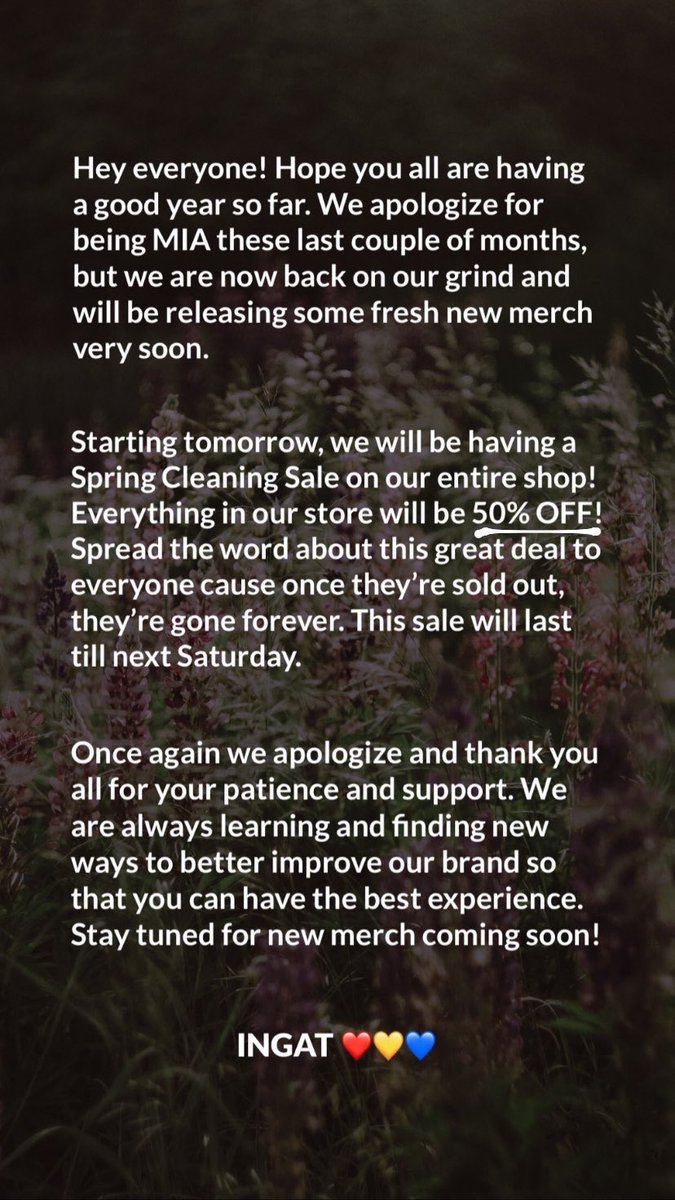 ingatbrand's tweet photo. UPDATE! 🇵🇭💕 https://t.co/CTTzwkQdFC