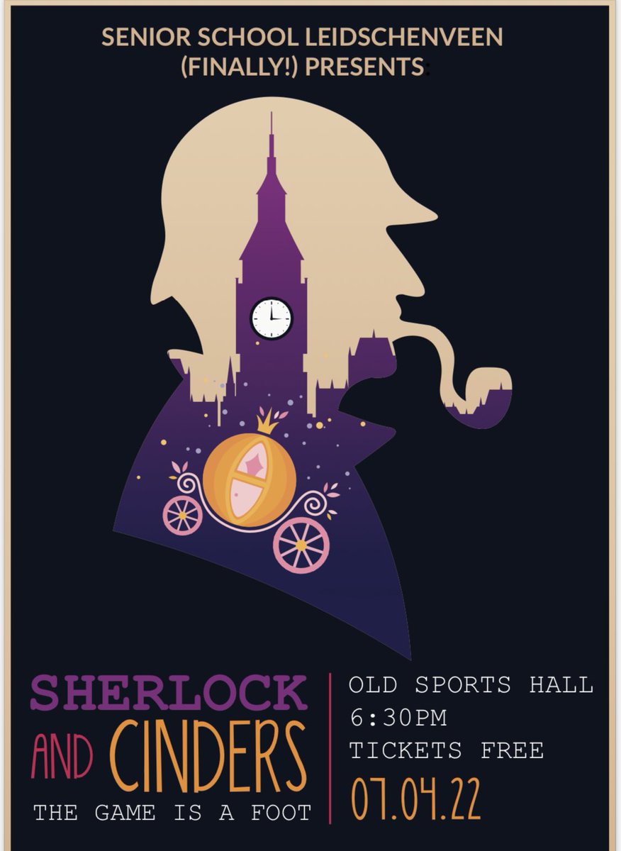 BSNetherlands's tweet photo. The @BSN_SSL Drama production, Sherlock and Cinders, was well worth the wait! 👏Congratulations👏 to everyone involved in this outstanding performance! The audience was treated to 🌟musical numbers, 🗣witty dialogue and a classic 🕵️♀️🕵️♂️ Sherlock and Watson mystery. #BSNPerforms https://t.co/7ie2DPm4b5