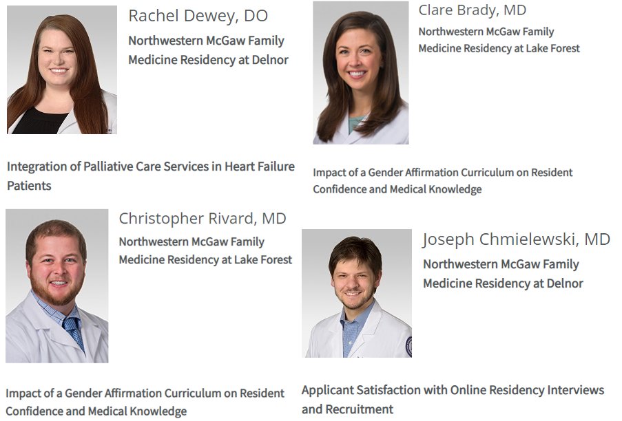 NUFSMFamMed's tweet photo. Session 1 of our action packed #ResResearch Day includes presentations on palliative care in heart failure patients, gender affirming care curricula, residency recruitment, and predictors of post-partum hemorrhage #FMRevolution https://t.co/J8KsdWsuLa