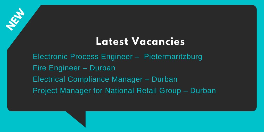 DixieRecruit's tweet photo. New Engineering vacancies! Find out more here: https://t.co/iVXR279VPJ #durbanjobs #dixieengineering https://t.co/MDOWgFmjLh