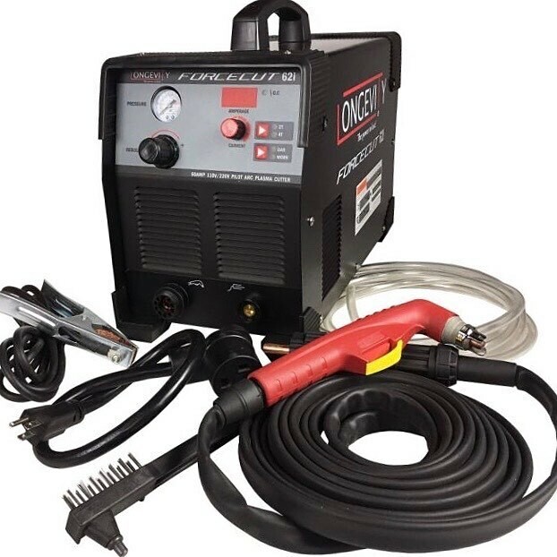 Longevity FORCECUT 62i, 60 Amp 110V/220V Inverter Plasma Cutter
-
The FORCECUT 62i is capable of being hooked up to most portable compressors and generators. Powered by inverter technology, the Longevity FORCECUT 62i is lightweight and more reliable than… instagr.am/p/CcD0DX6vbvK/