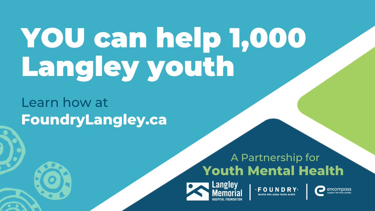 LMHFoundation1's tweet photo. Each year, an estimated 1,000 #Langley youth need immediate access to critical services. Many suffer in silence. Let’s show youth they are not alone.
Learn all about @FoundryLangley and how you can help. https://t.co/i4FFlPdAEB
#FoundryLangley https://t.co/vgpyjOX5xr