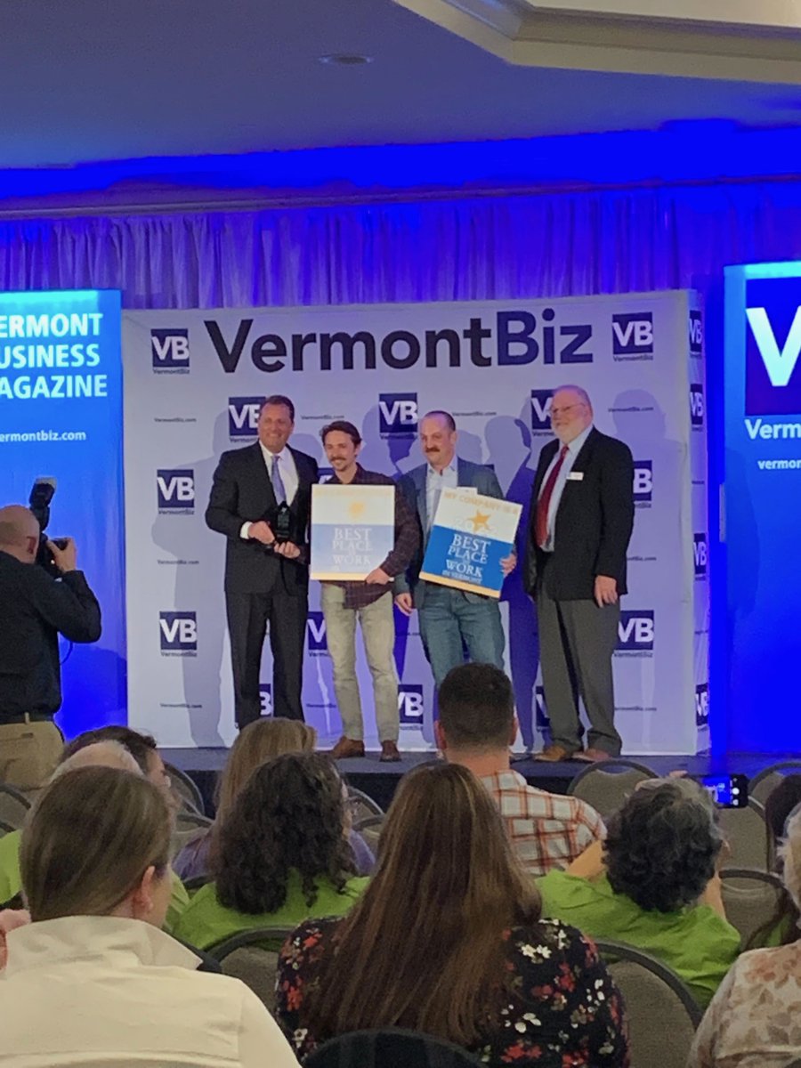 burlingtonbytes's tweet photo. We had a wonderful time last night at the 2022 Best Places to Work in Vermont Awards Ceremony!⁣ 🏆⁣
⁣
We're so honored to have made the Small Businesses list this year, and look forward to continuing to build a thriving company culture.
⁣⁣ https://t.co/IuTmWYYKmh