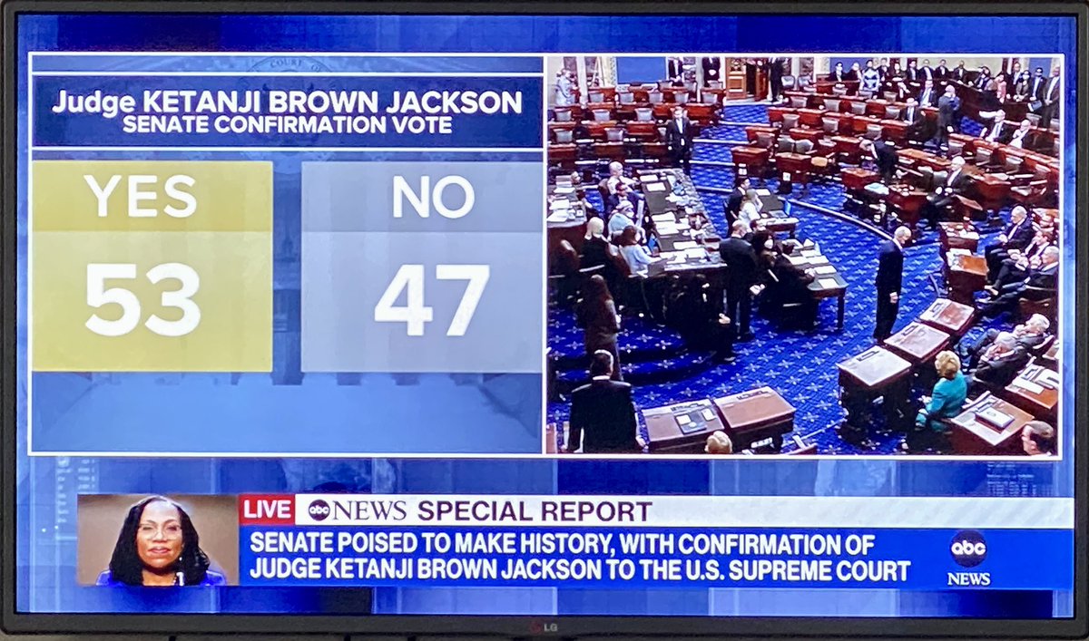 MzPracticality's tweet photo. CONGRATULATIONS to the Hon. Ketanji Brown Jackson—- the next Justice for the #SCOTUS! 🙌🏽🙌🏿🙌🏾 #UShistory #BlackHistory #KBJconfirmation #YouGoGurl! 🤎🤎🤎 https://t.co/HnuZesGj4a