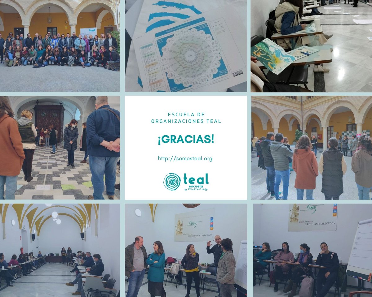 #Gracias a todas y #Bienvenidas a la Segunda Edición de la Escuela de Organizaciones TEAL. Días como el de ayer nos llenan de energía para continuar trabajando el viaje organizativo con vosotras. ¡Poco a poco os iremos contando un poco más!  
#SomosTEAL #Andalucía #TercerSector