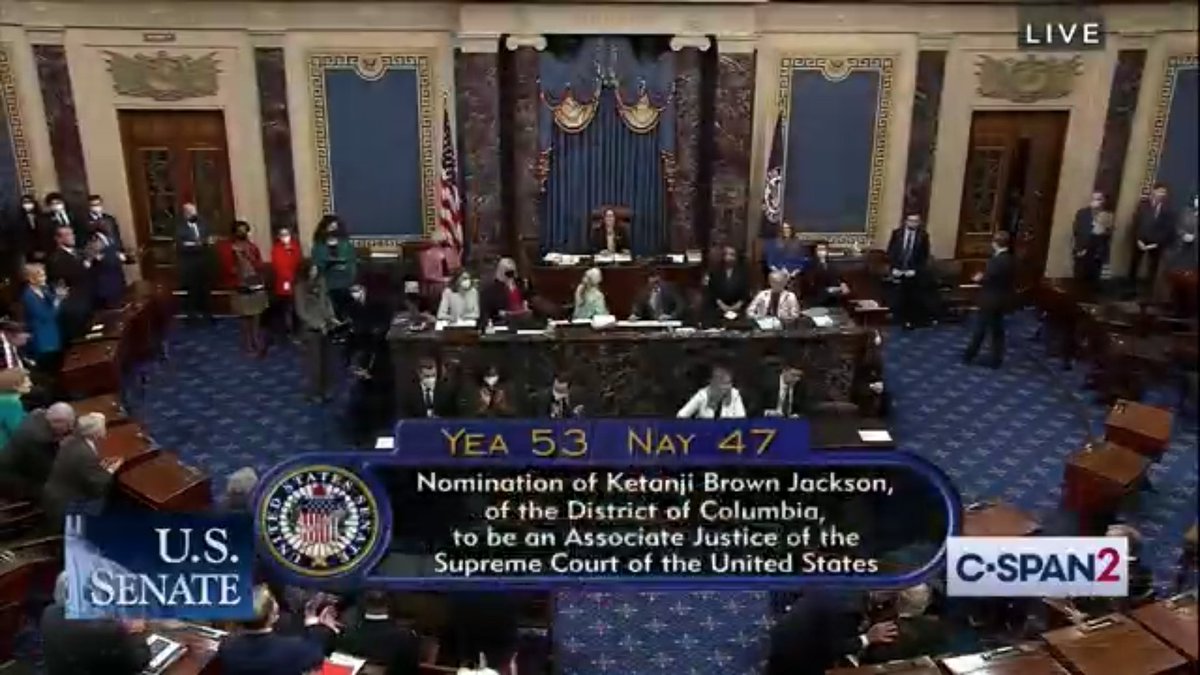 TurnoutPAC's tweet photo. It's official.

Congratulations, Justice Ketanji Brown Jackson! https://t.co/sds9OZaqG5