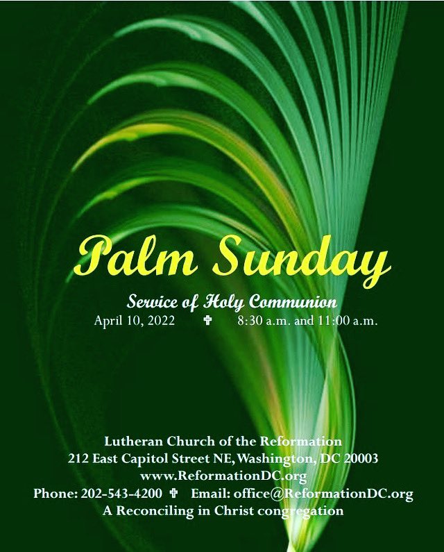 ReformationDC's tweet photo. #ReformationDC #PalmSunday #SundayService https://t.co/jwiKQ5AFMY