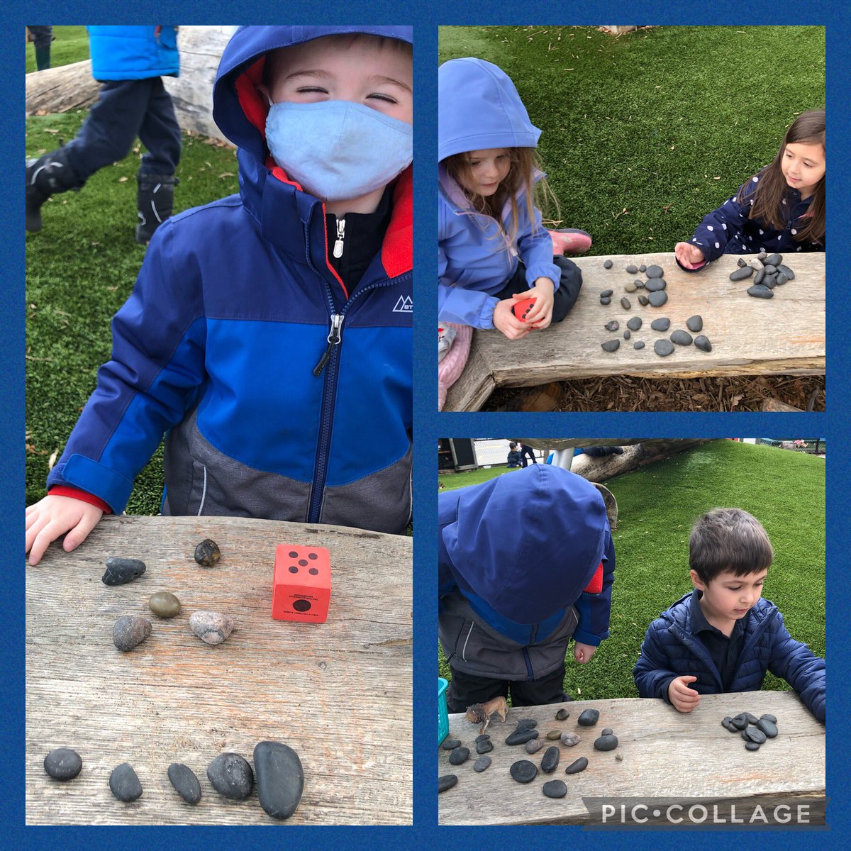 STCKinders's tweet photo. Playing with numbers! #numbersense #counting #moreandless #messymath #looseparts #outdoorfun https://t.co/7dolnOSZtI