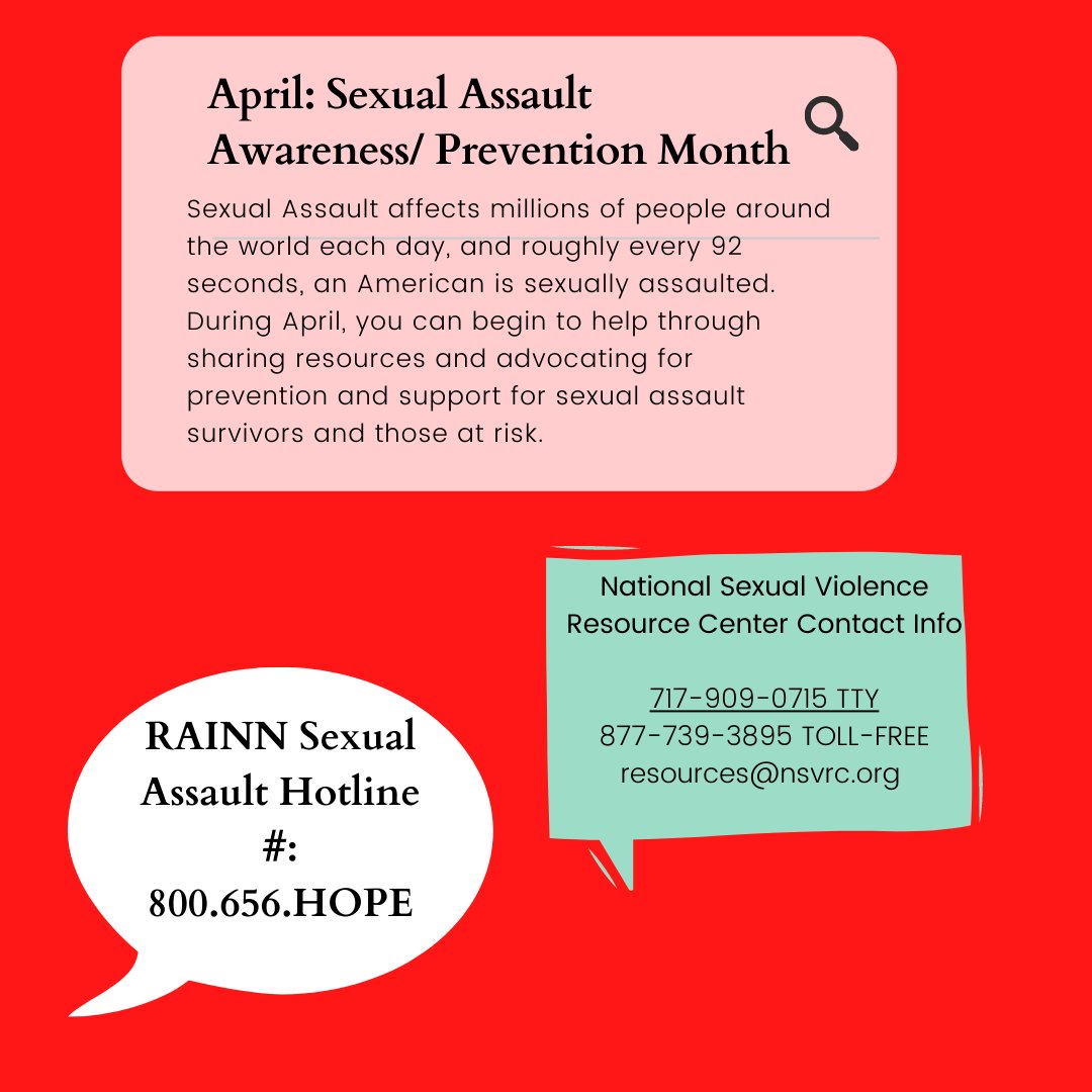 1917Prevention's tweet photo. April is Sexual Assault Awareness Month, and according to the CDC, 1 in 3 women and 1 in 4 men experienced sexual violence involving physical contact during their lifetimes. Together, we can work to raise awareness and prevent sexual assault. https://t.co/fEQsBkzNUt