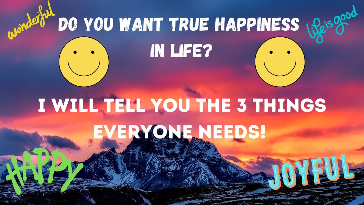 If You Want True Happiness You MUST Have These 3 Things According To Men... youtu.be/wIp4lrLLc20 via <a href="/YouTube/">YouTube</a>